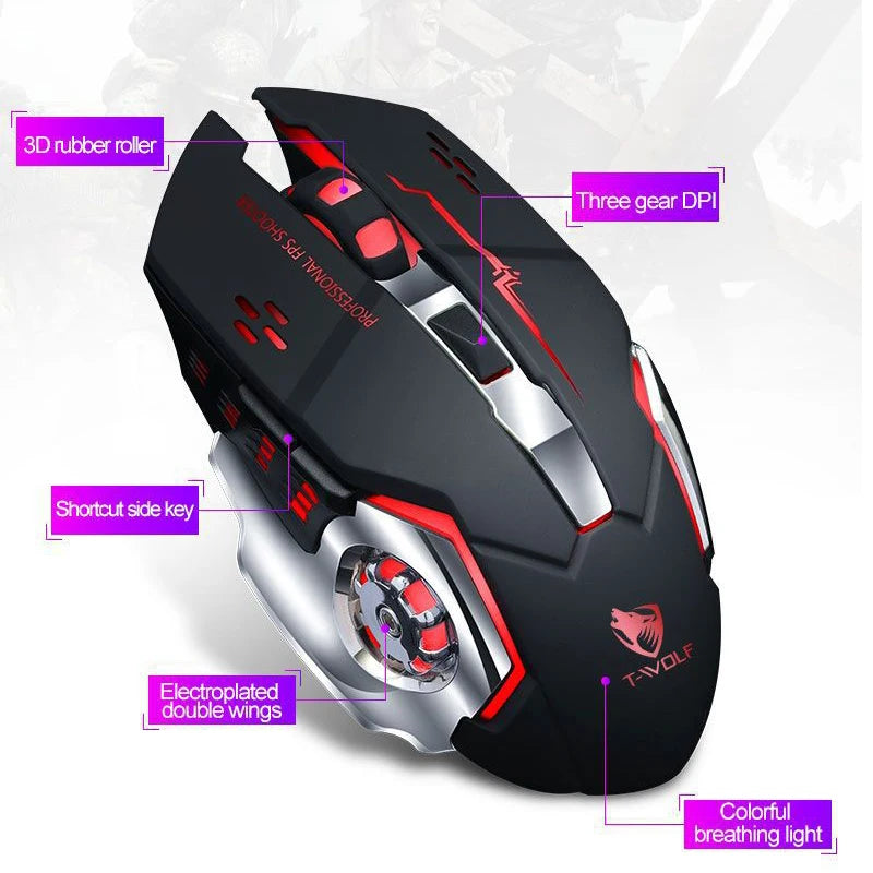Bluetooth-compatible Wireless Gaming Mouse